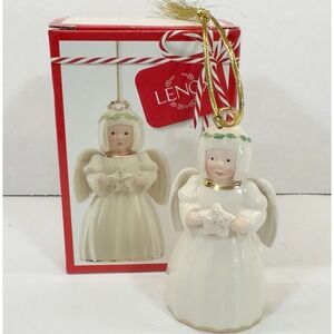 Lenox‎ Holiday Cheer Porcelain Angel Christmas Ornament New with Original Box